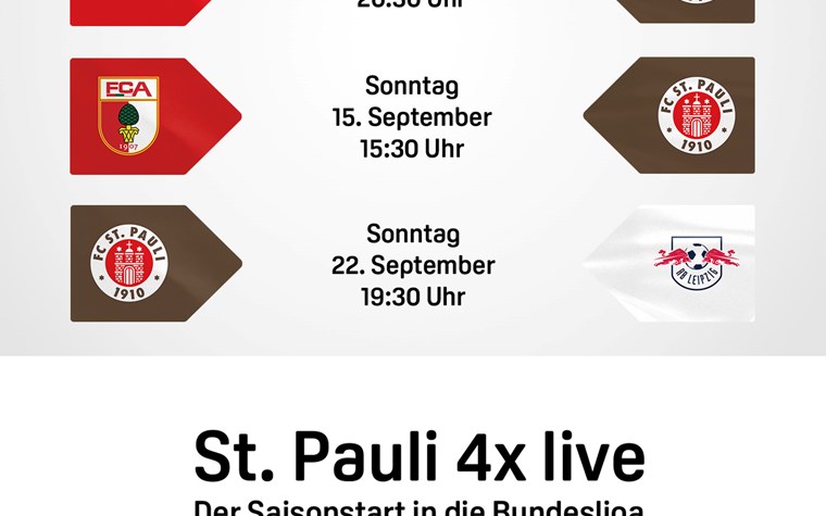 St. Pauli 4x live auf DAZN