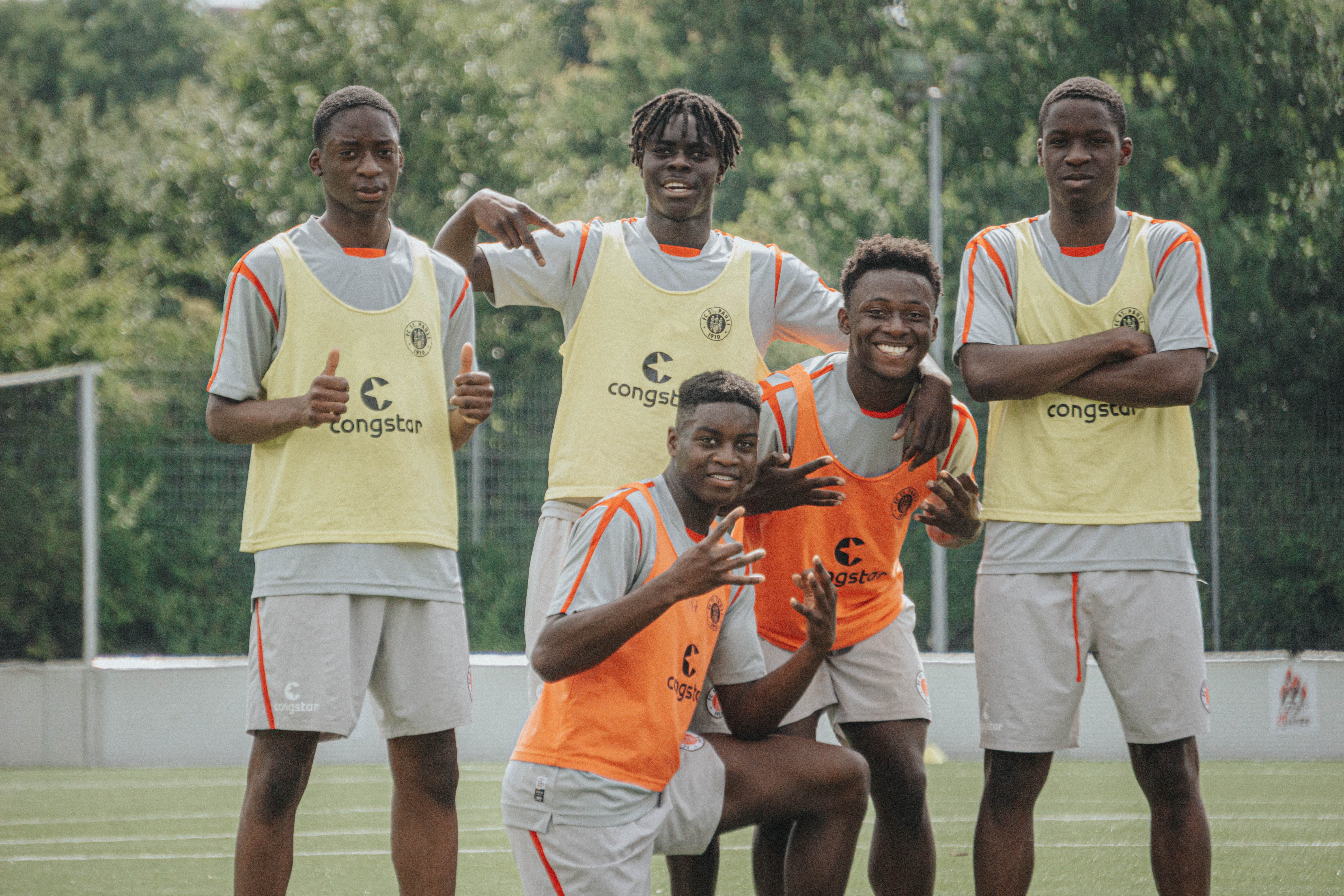 Spaß am Spiel: Die U17 im Laufe ihrer Sommervorbereitung.