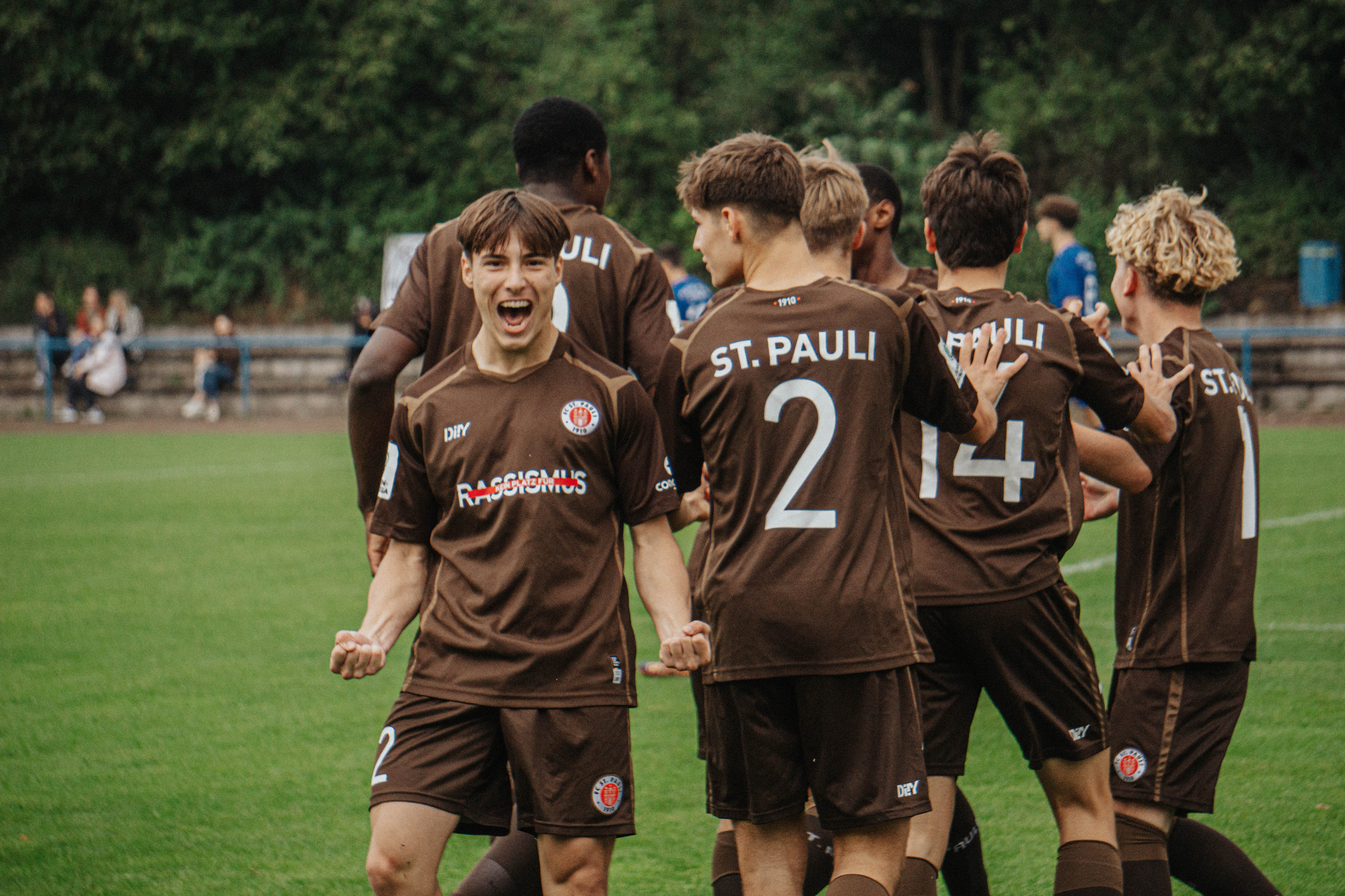 Viele Gründe zum Jubeln: Die U17 befindet sich in einer exzellenten Form und will im Stadtduell nachlegen.