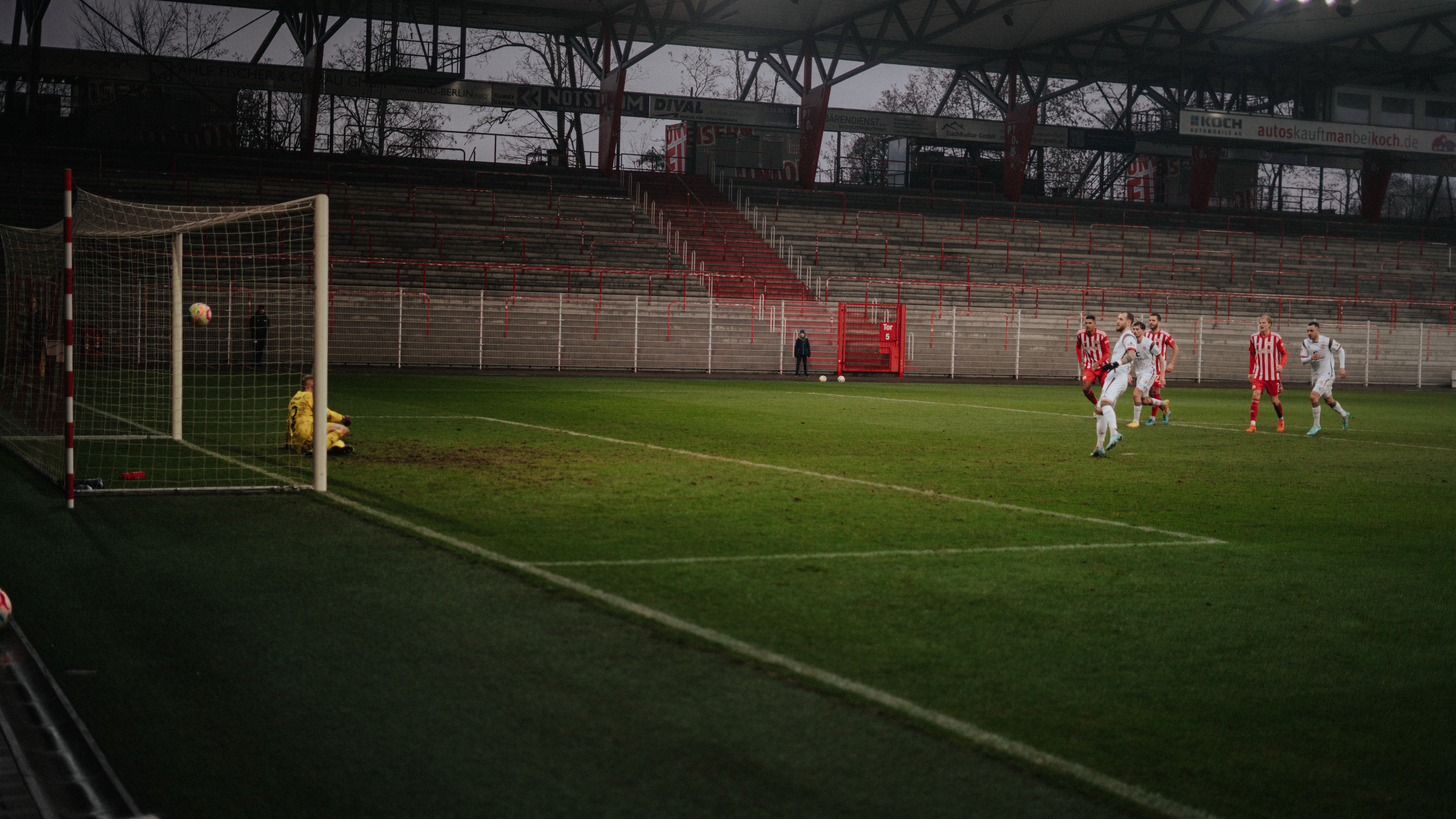 Back of the net! Marcel Hartel scores from the penalty spot to make it 1-1.