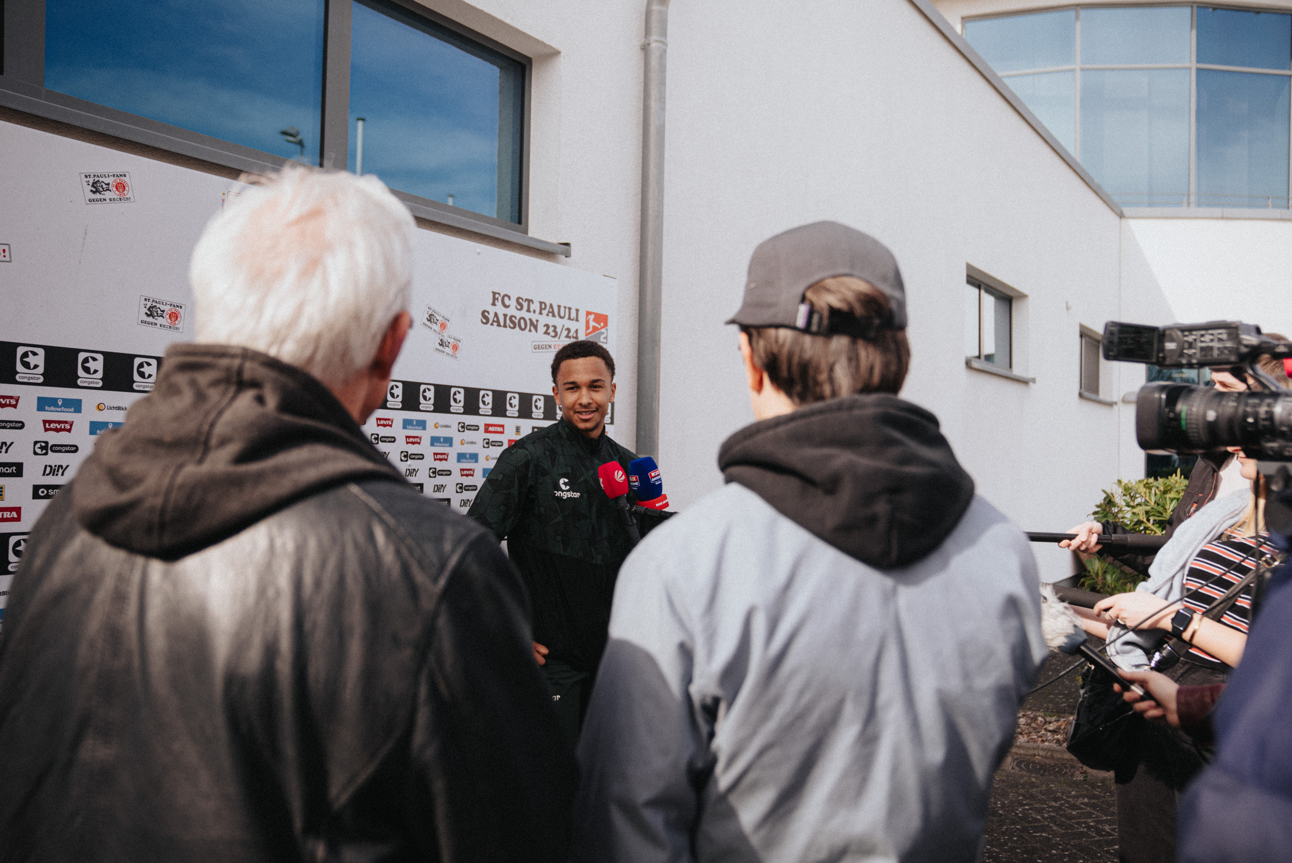 Eric da Silva Moreira in his first media round after training on Wednesday.