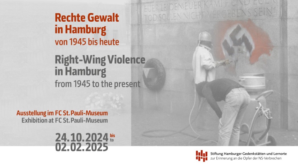 Aktuell zeigt das FC St. Pauli-Museum die von der Gedenkstätte Neuengamme konzipierte Ausstellung „Rechte Gewalt in Hamburg nach 1945“.