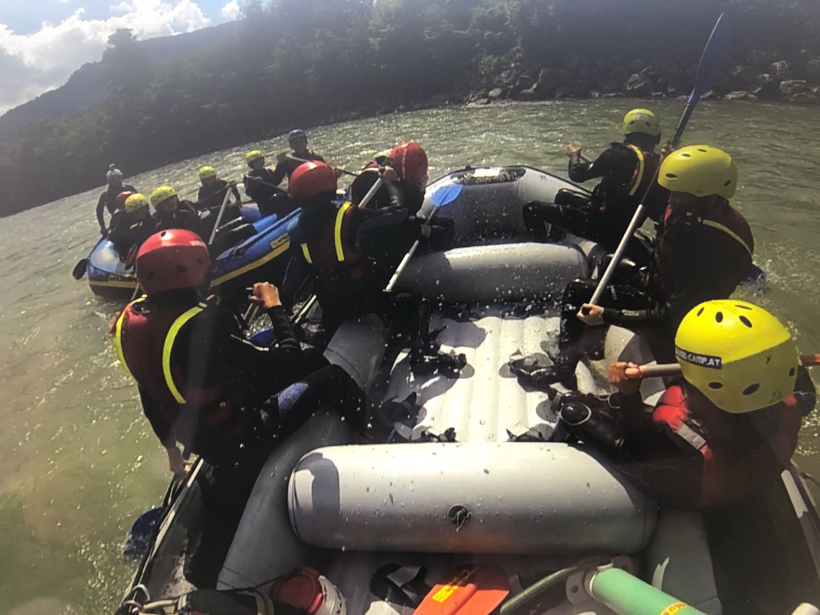 Rabauken beim Rafting in Lofer