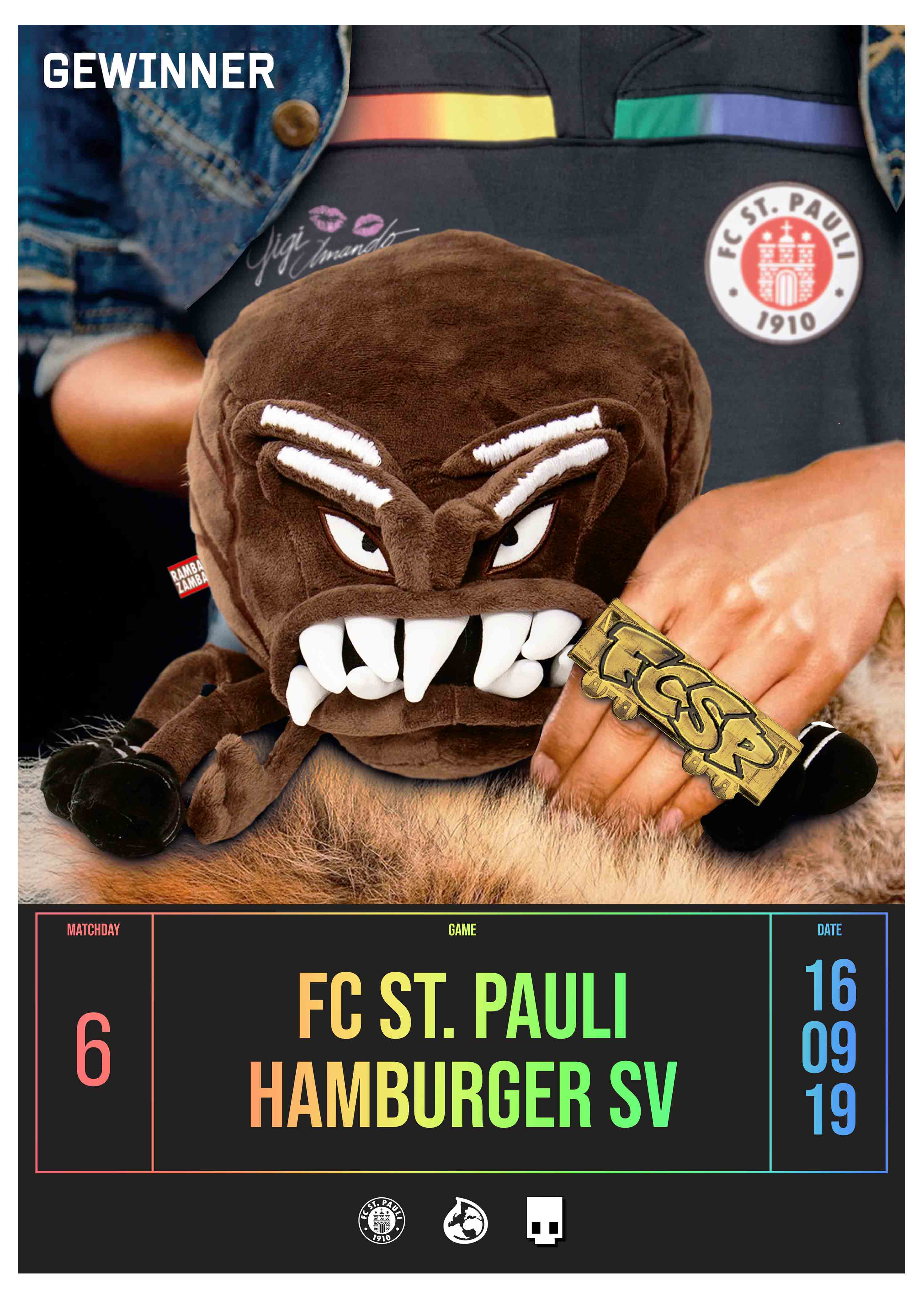 Der Kunstdruck zum Derby-Heimspiel 2019/20