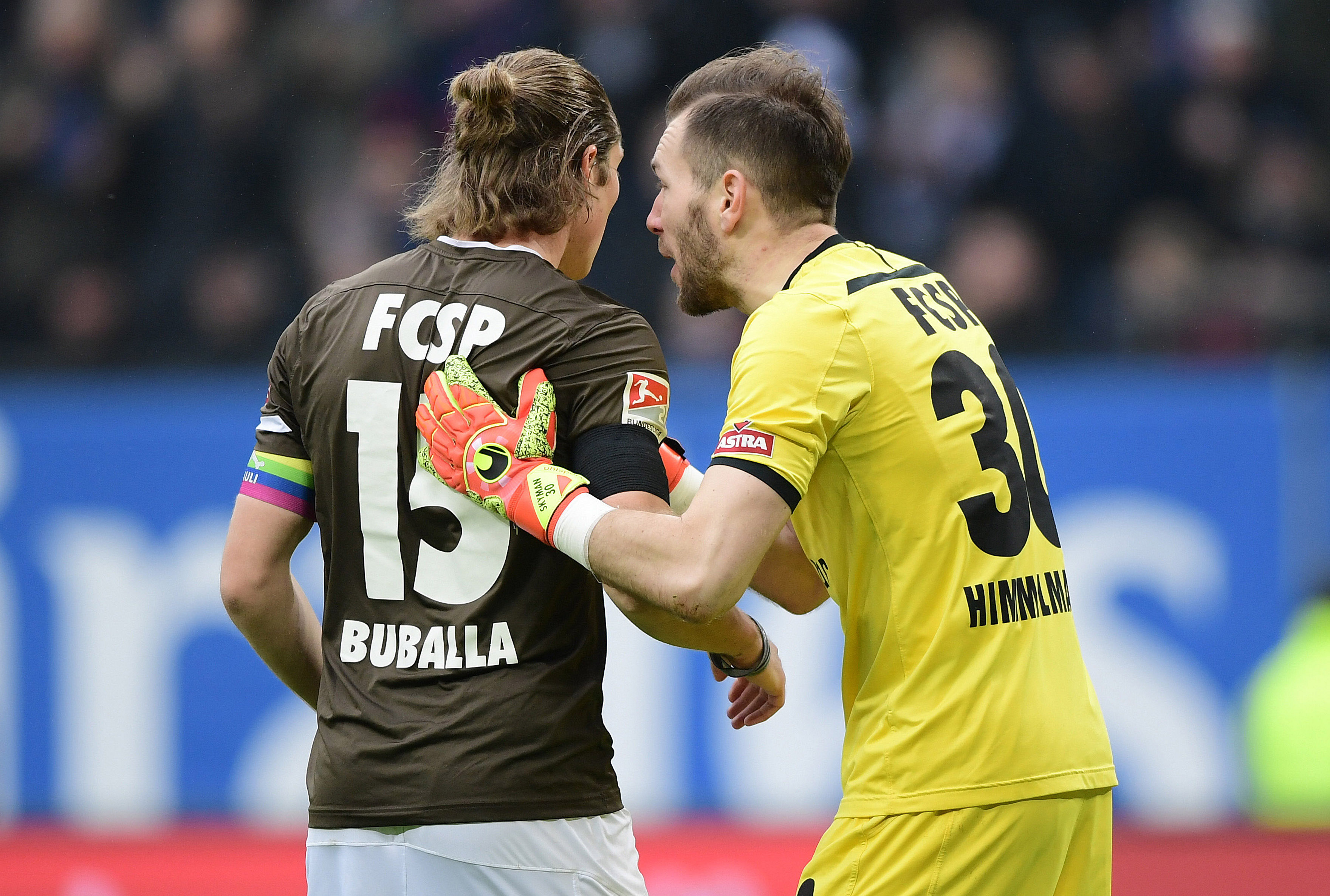 Daniel Buballa (li.) und Robin Himmelmann (re.) verpassten bislang nicht eine Minute in den vier Zweitliga-Derbys. Neben den beiden kam sonst nur Marvin Knoll in allen Zweitlga-Derbys zum Einsatz, er verpasste lediglich 42 Minuten.